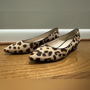 Cole Haan Vesta Leopard Print Women's Chunk Heel Flats